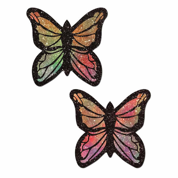 Monarch Butterfly Pastie Glitter Rainbow - Smoosh