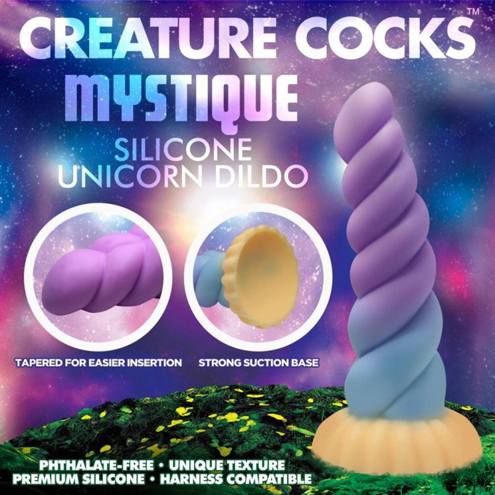 Mystique Silicone Unicorn Dildo - Smoosh