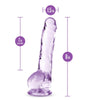 Naturally Yours - 8" Crystalline Dildo - Smoosh