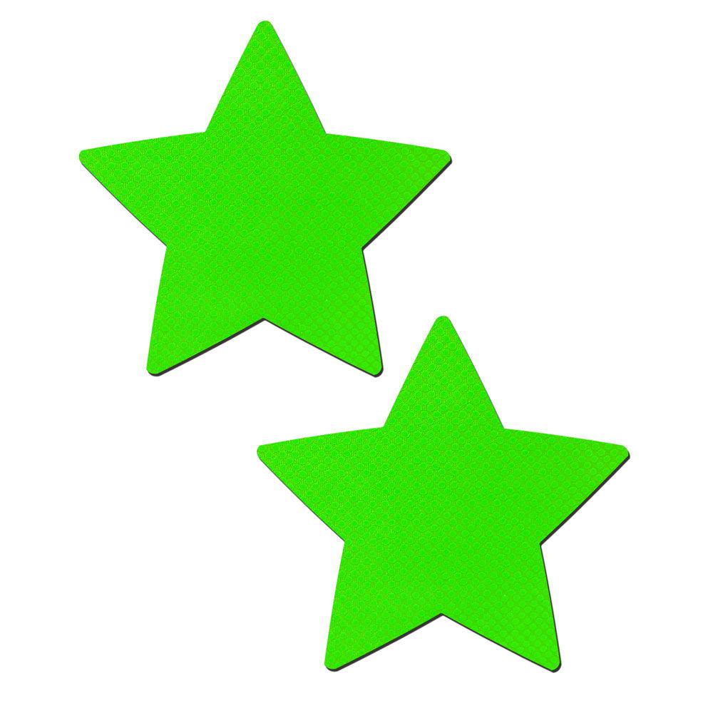 Neon Green Day-Glow Lycra Stars * - Smoosh