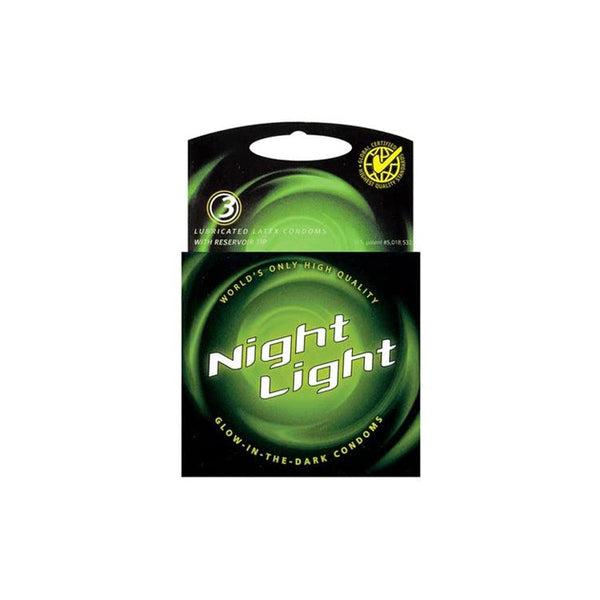 Night Light Glow In Dark Condoms - 3pk - Smoosh