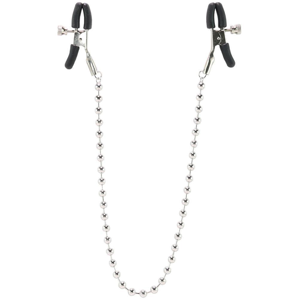 Nipple Play Silver Beaded Nipple Clamps - Smoosh