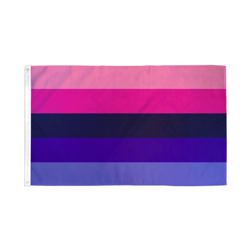Omnisexual Flag 3'x5' Polyester - Smoosh