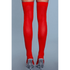Opaque Nylon Thigh Highs - Red - Smoosh