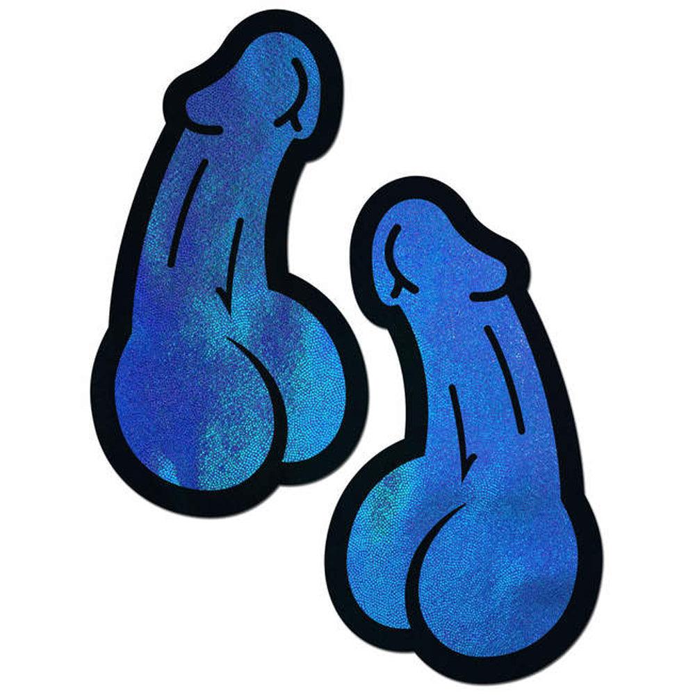 Penis Spectrum Dick Nip Pasties - Blue * - Smoosh