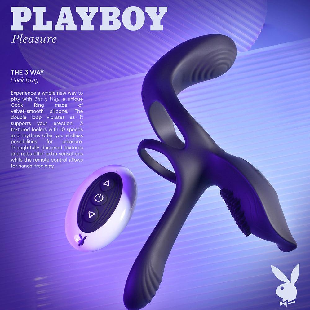 Playboy The 3-Way Cock Ring w Remote - Smoosh