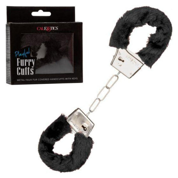 Playful Furry Cuffs - Black - Smoosh