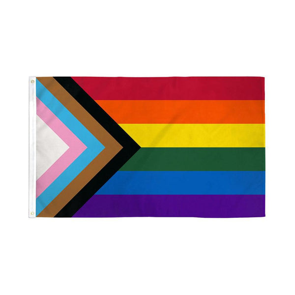 Progress Pride Flag 2' x 3' Polyester - Smoosh