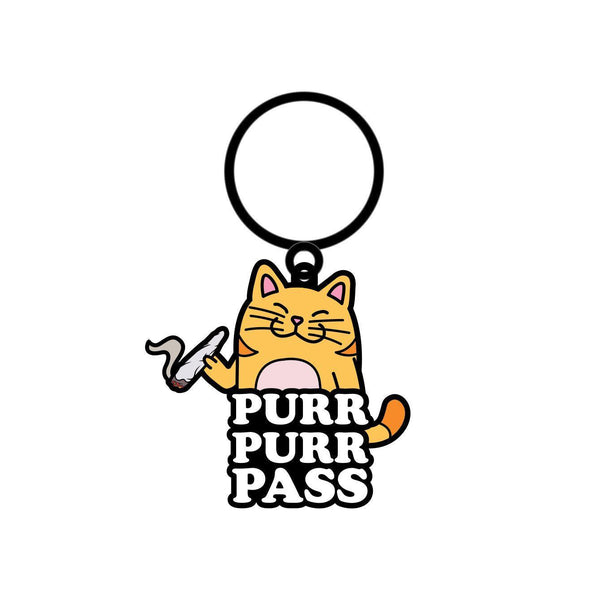 Purr Purr Pass Keychain - Smoosh
