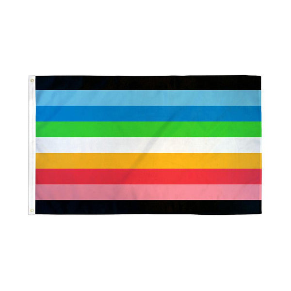 Queer Flag 3'x5' Polyester - Smoosh