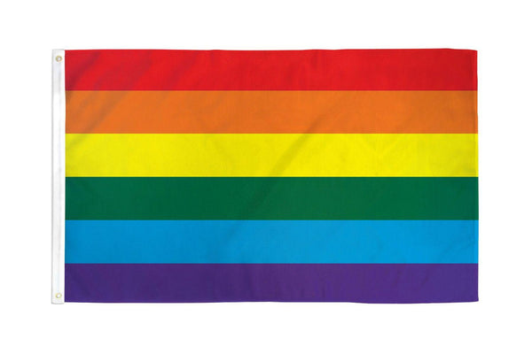 Rainbow Flag 2' x 3' Polyester - Smoosh