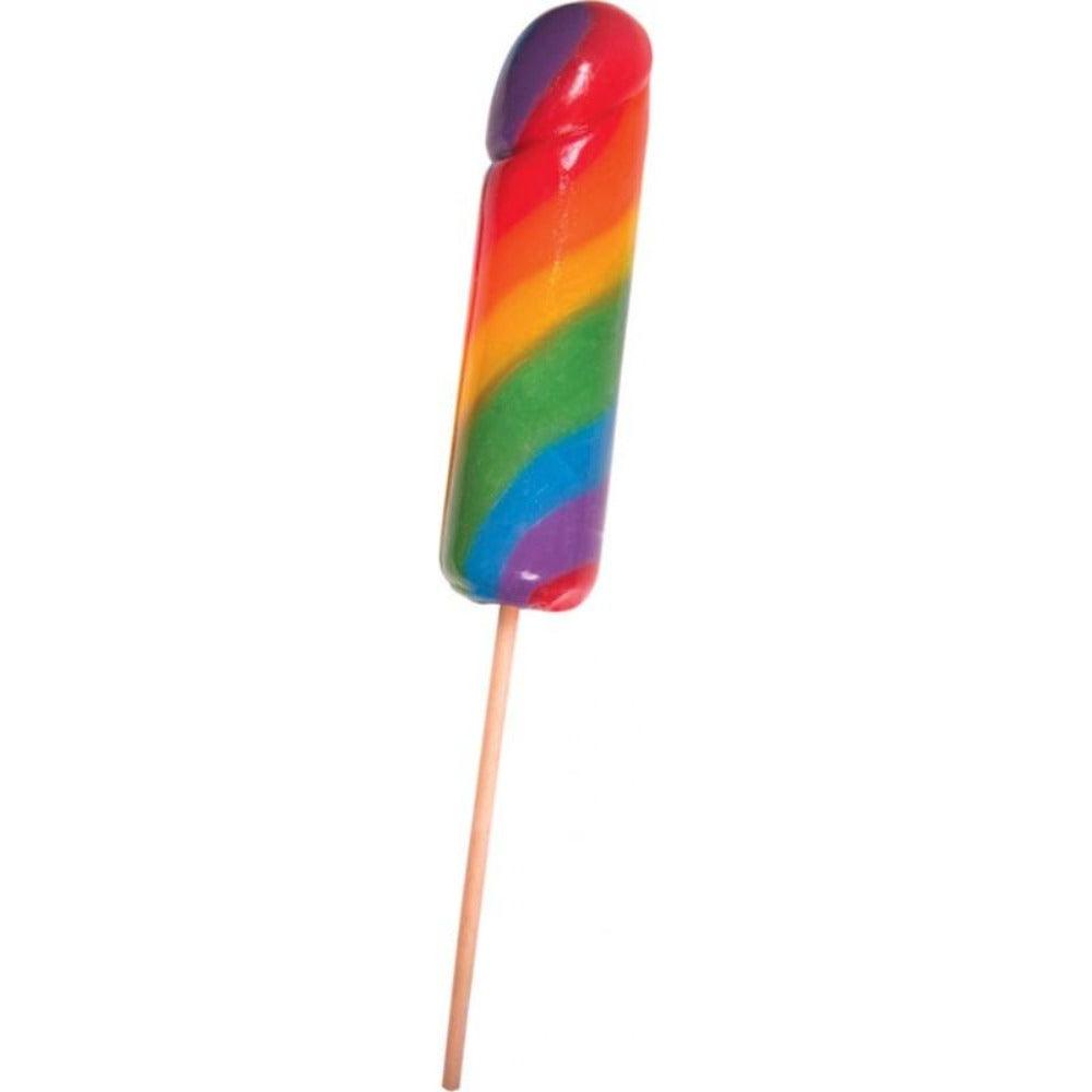 Rainbow Jumbo Candy Cock Pop - Smoosh