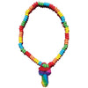Rainbow Pecker Ring Candy Necklace - Smoosh