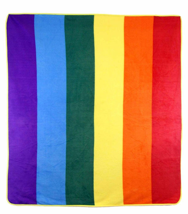 Rainbow Polar Fleece Blanket 50" x 60" - Smoosh