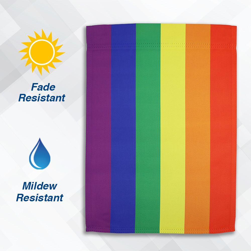 Rainbow Pride 12" x 18" Garden Flag - Smoosh