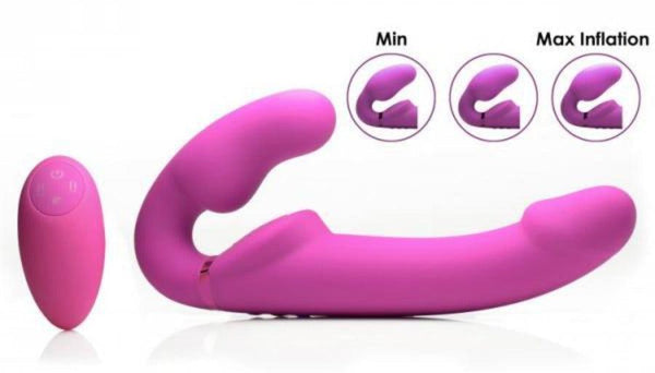 RC Inflatable Vib. Strapless Strap-On - Smoosh