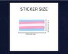 Rectangle Transgender Stickers - 250pc - Smoosh