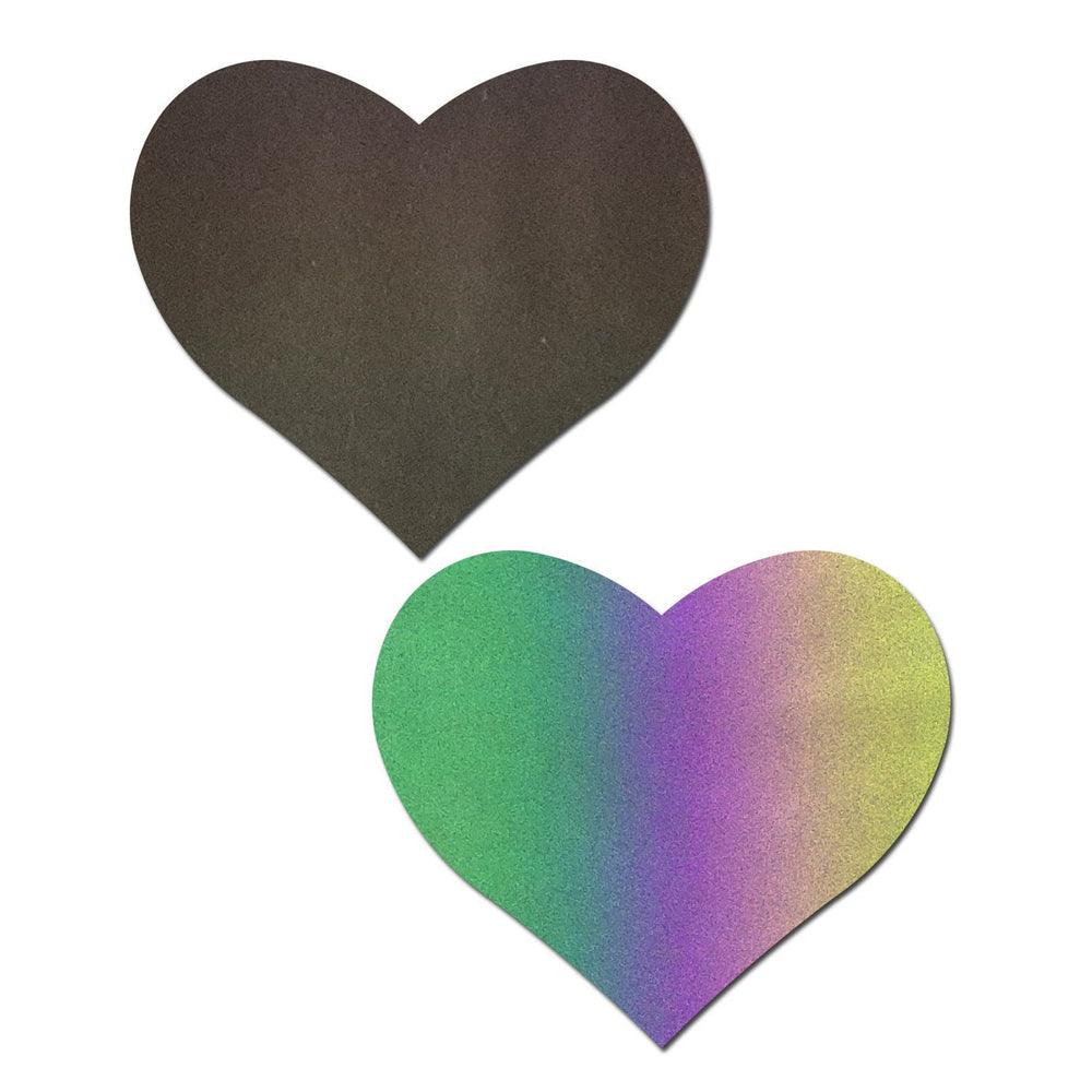 Reflective Rainbow Heart Pasties * - Smoosh