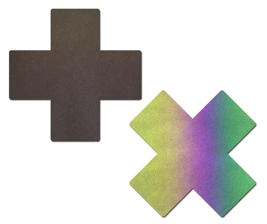 Reflective x + Rainbow Cross * - Smoosh