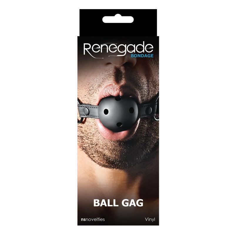 Renegade Bondage Ball Gag Black - Smoosh