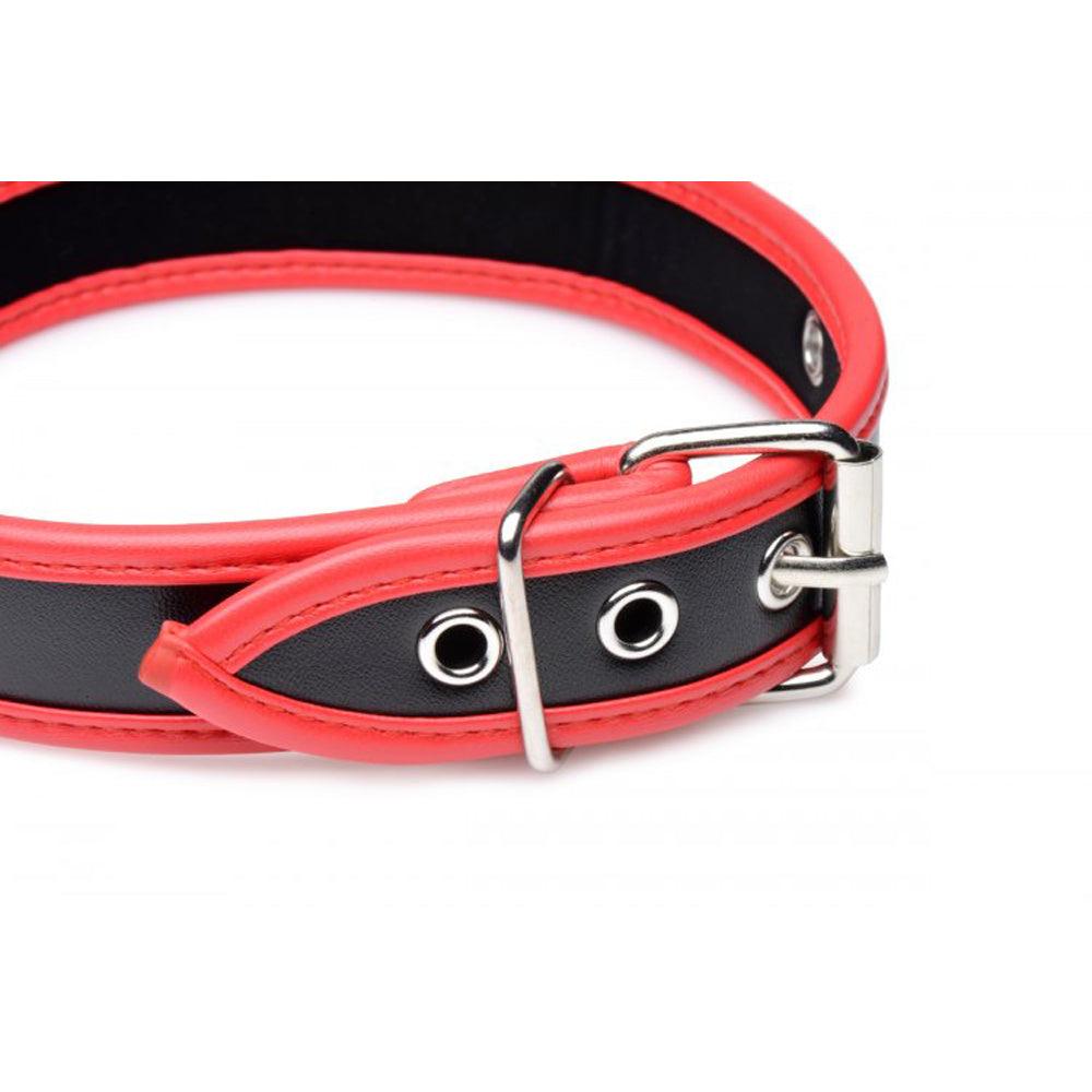 Scarlet Pet Red Collar with O-Ring - Smoosh