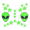 Set Neon Green &Blk Alien Pasties minis* - Smoosh