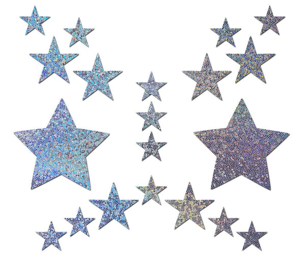 Set: Silver Glitter Star w 16 Minis* - Smoosh