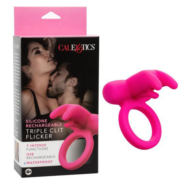 Silicone Rechargeable Triple ClitFlicker - Smoosh