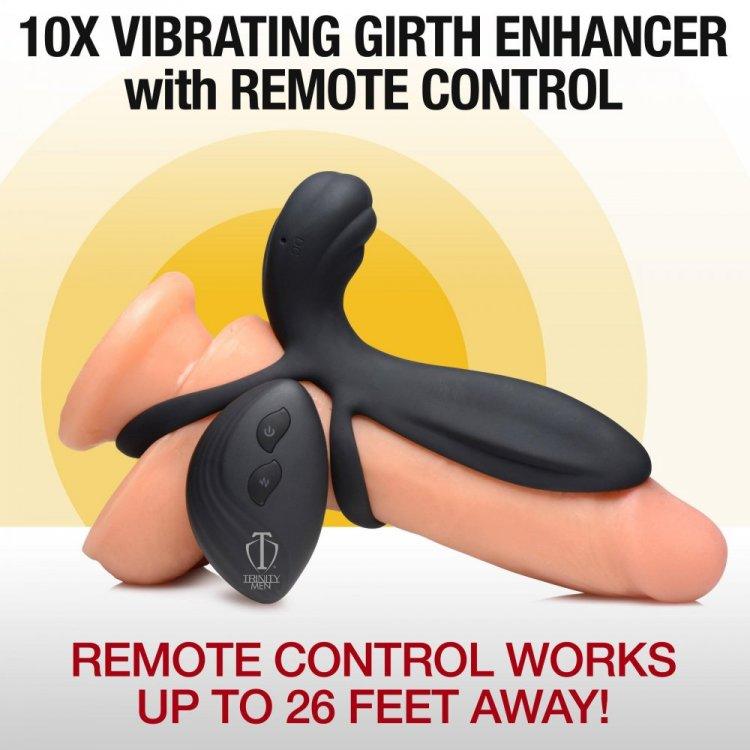 Silicone Vibrating Girth Enhancer w/ R/C - Smoosh