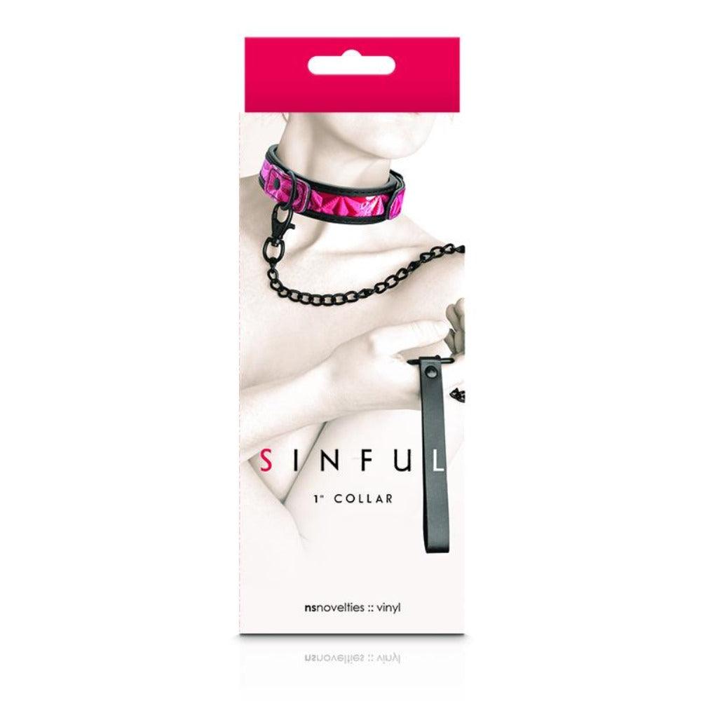 Sinful - 1" Collar - Pink - Smoosh