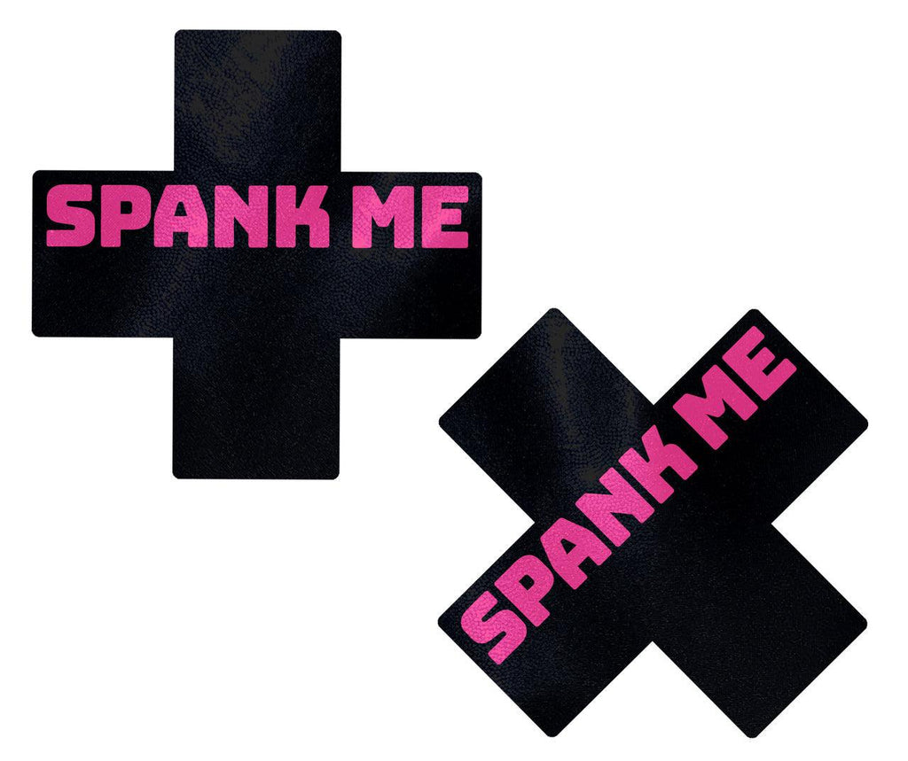 Spank Me x + Pasties - Black w Pink - Smoosh