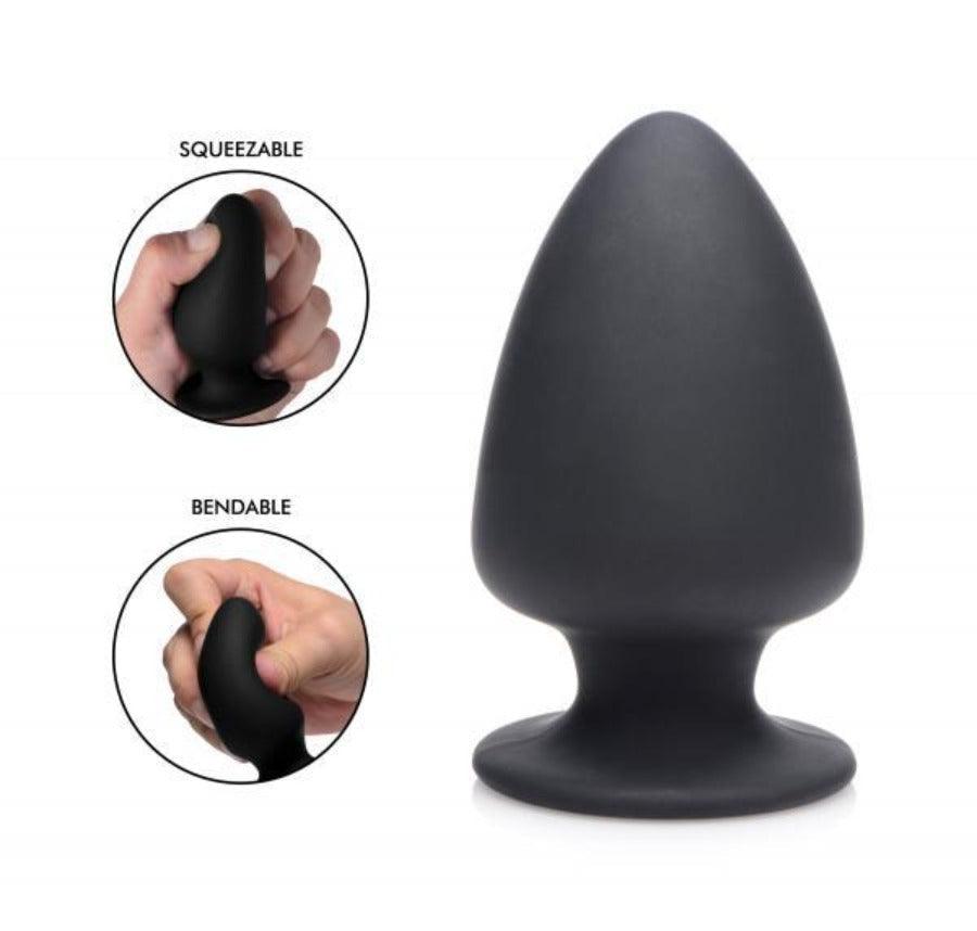 Squeezable Silicone Anal Plug - Large - Smoosh