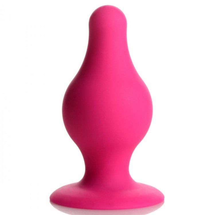 Squeezable Tapered Small Anal Plug - Pnk - Smoosh