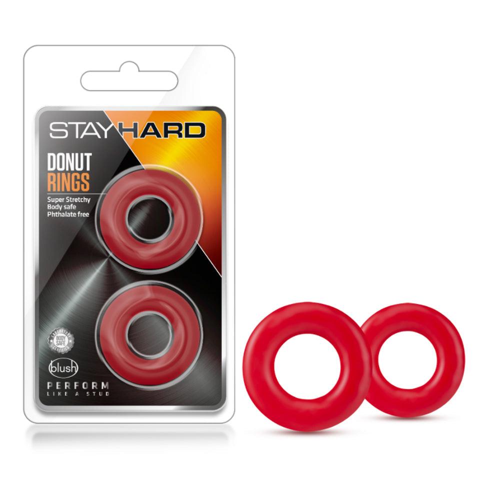 Stay Hard Donut Rings - Red - Smoosh
