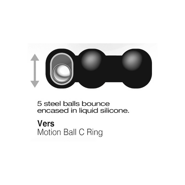 Steel Motion Balls Liquid Silicone Ring - Smoosh