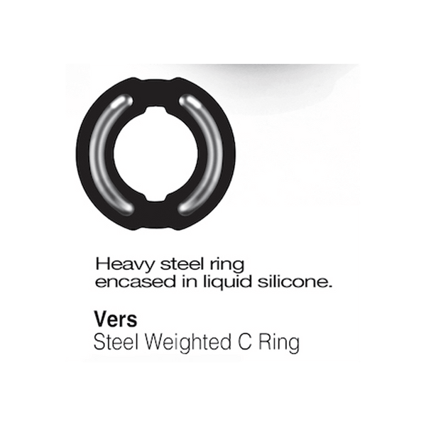 Steel Weighted Liquid Silicone C Ring - Smoosh