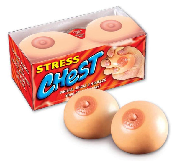 Stress Chest-Pair of Boobie Stress Balls - Smoosh