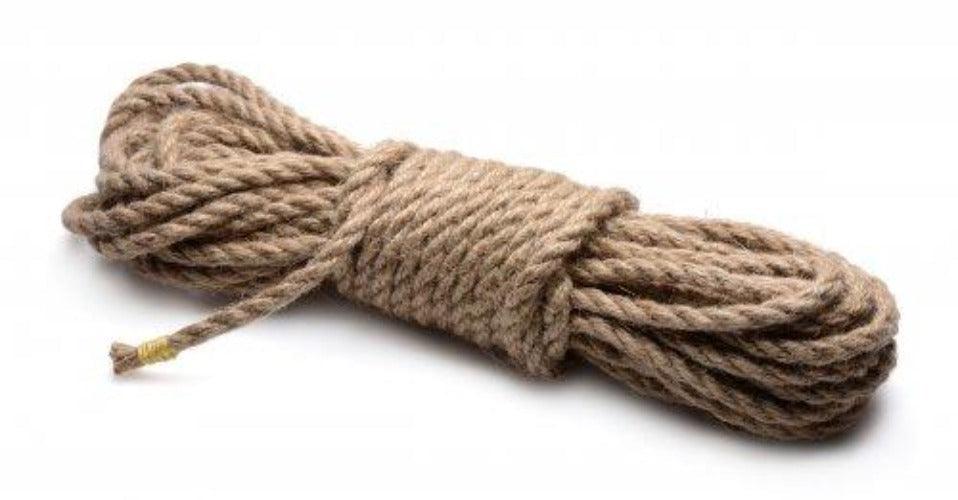 Sub-Tied Hemp Bondage Rope - 10M - Smoosh