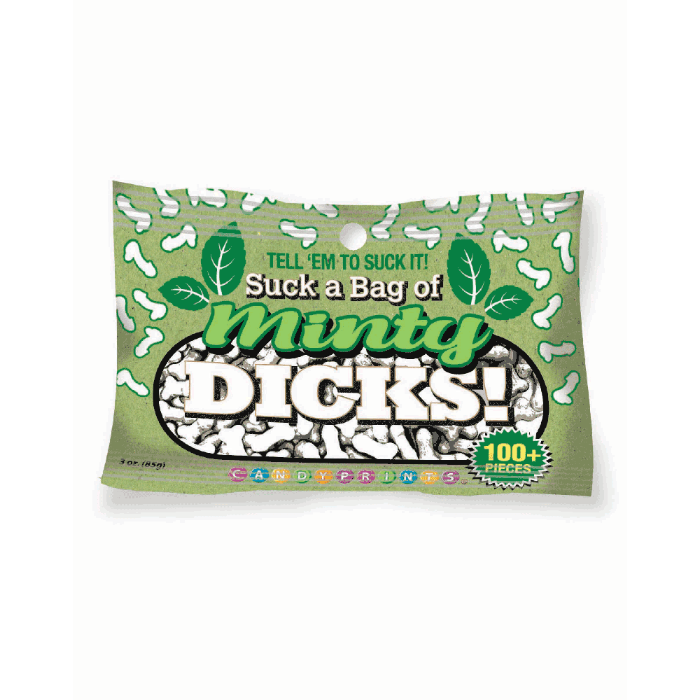 Suck a Bag of Minty Dicks Candy 3oz bag - Smoosh
