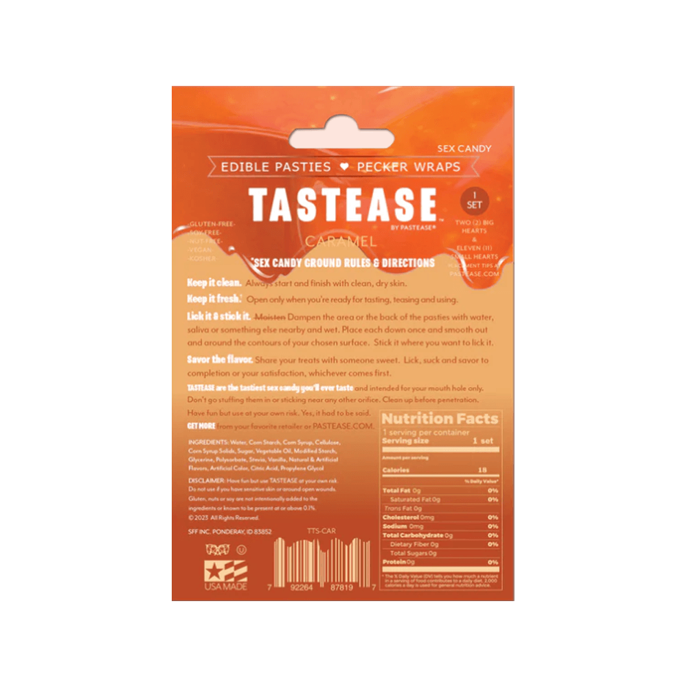 Tastease: Edible Pasties - Caramel - Smoosh
