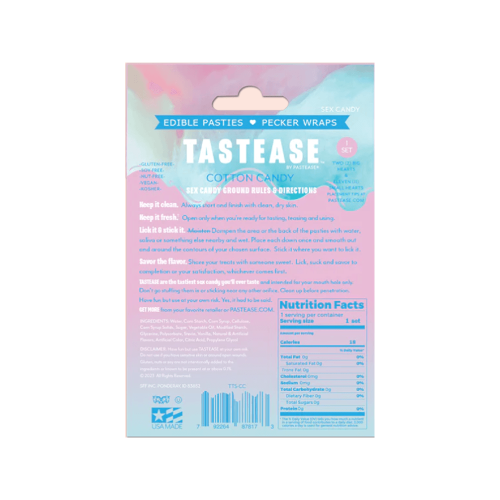 Tastease: Edible Pasties - Cotton Candy - Smoosh