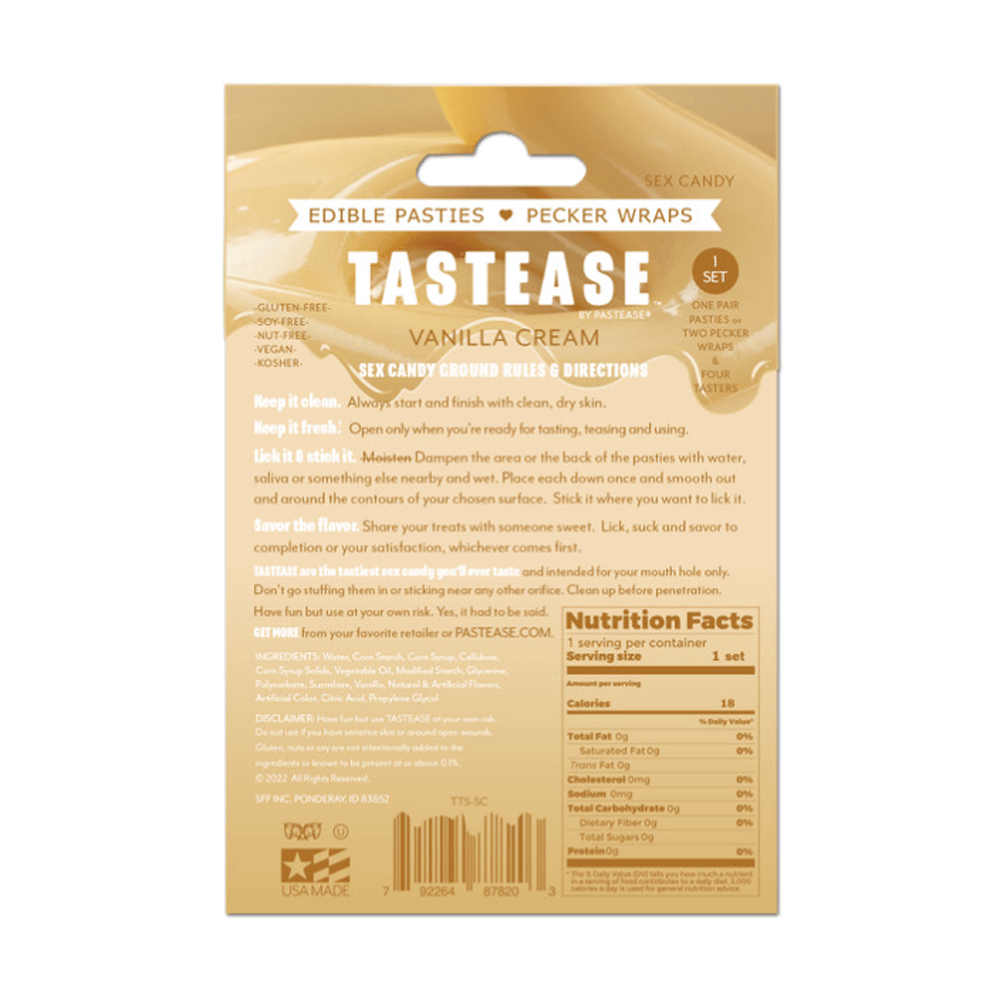 Tastease: Edible Pasties - Sweet Cream - Smoosh