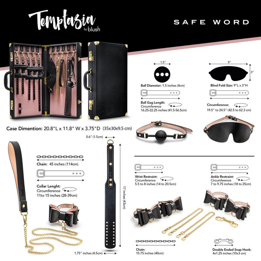 Temptasia Safe Word Bondage Kit w/ Case - Smoosh