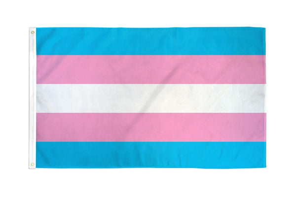 Transgender Flag 2' x 3' Polyester - Smoosh