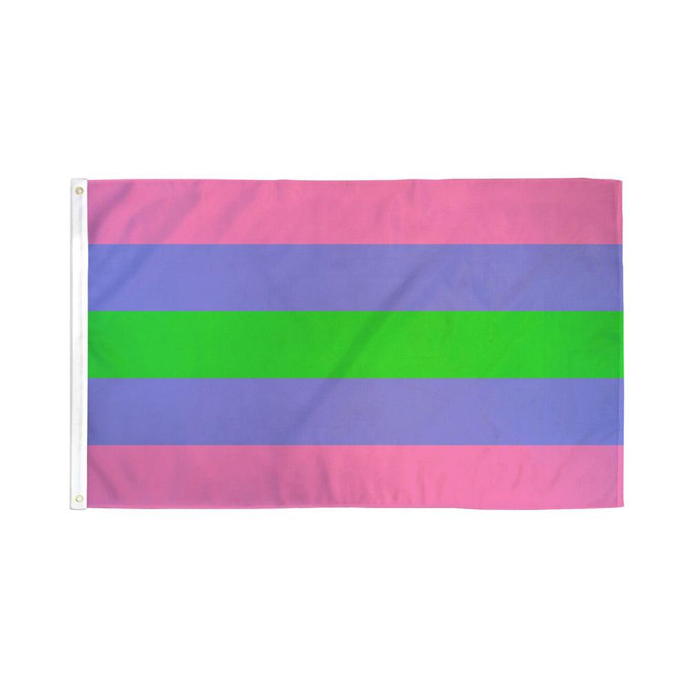 Trigender Flag 3'x5' Polyester - Smoosh