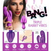 Triple Rabbit Vibrator - Purple - Smoosh