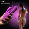 Triple Rabbit Vibrator - Purple - Smoosh