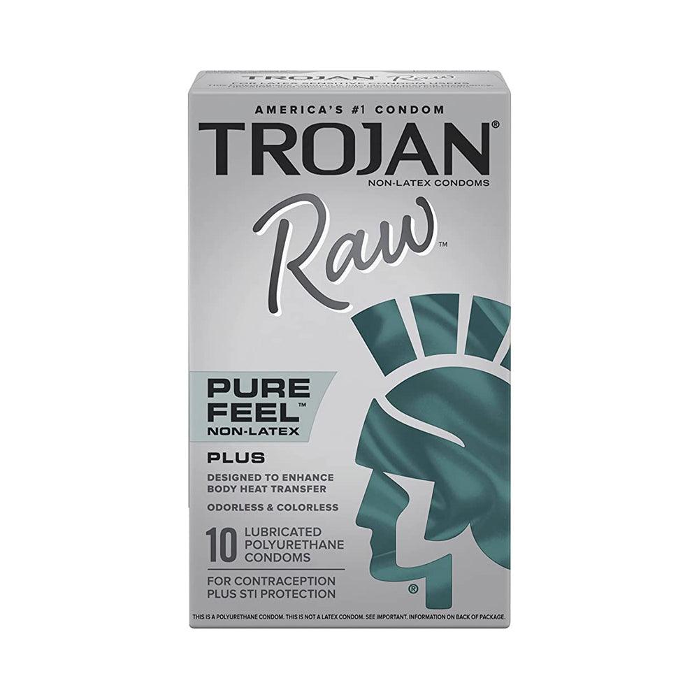 Trojan Raw Pure Feel Non-Latex 10pk - Smoosh