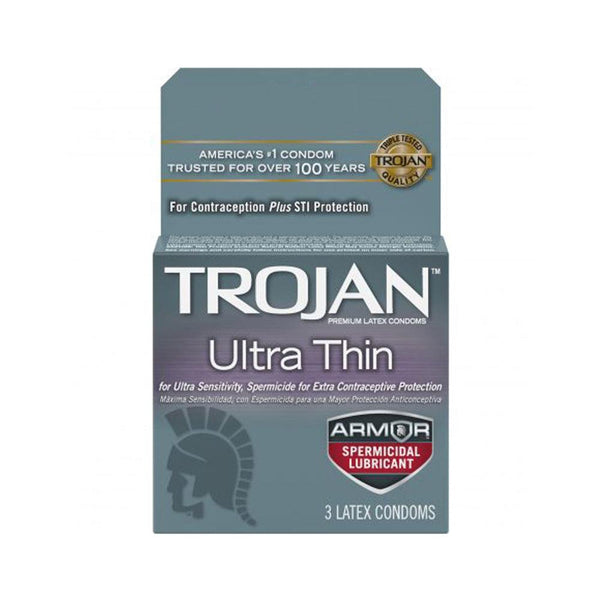 Trojan Ultra Thin Armor Spermacidal 3 pk - Smoosh