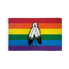 Two Spirit Rainbow Flag 3x5' Polyester - Smoosh